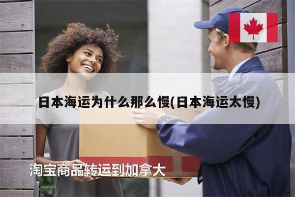日本海運(yùn)為什么那么慢(日本海運(yùn)太慢)