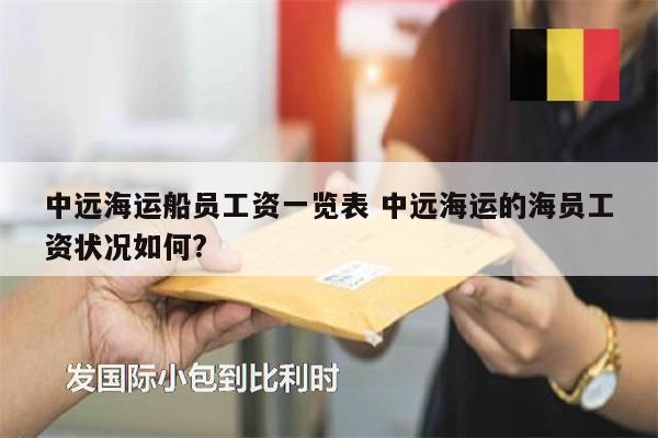 中遠(yuǎn)海運(yùn)船員工資一覽表 中遠(yuǎn)海運(yùn)的海員工資狀況如何?