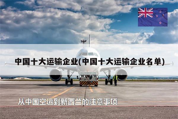 中國十大運輸企業(yè)(中國十大運輸企業(yè)名單)