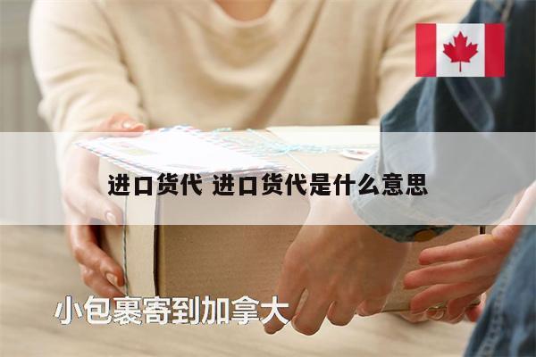 進(jìn)口貨代 進(jìn)口貨代是什么意思