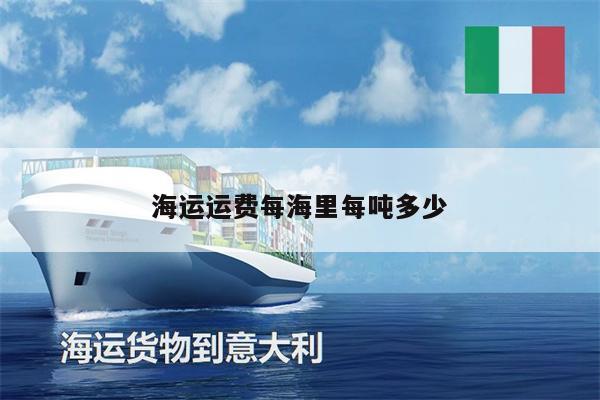 海運(yùn)運(yùn)費(fèi)每海里每噸多少