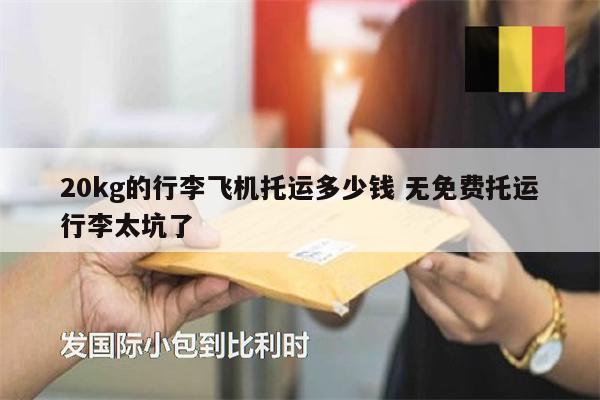 20kg的行李飛機(jī)托運多少錢 無免費托運行李太坑了