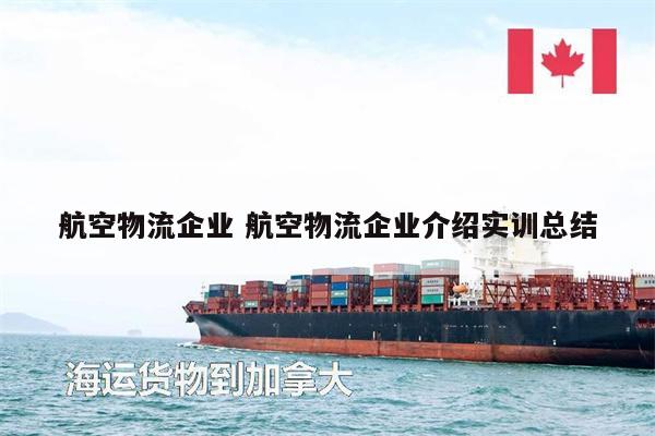 航空物流企業(yè) 航空物流企業(yè)介紹實(shí)訓(xùn)總結(jié)