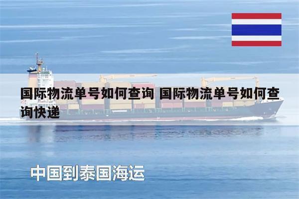 國(guó)際物流單號(hào)如何查詢 國(guó)際物流單號(hào)如何查詢快遞