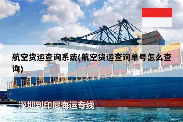 航空貨運(yùn)查詢系統(tǒng)(航空貨運(yùn)查詢單號怎么查詢)