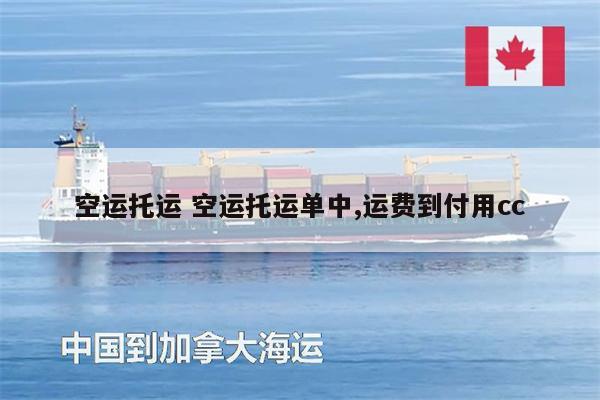 空運(yùn)托運(yùn) 空運(yùn)托運(yùn)單中,運(yùn)費(fèi)到付用cc
