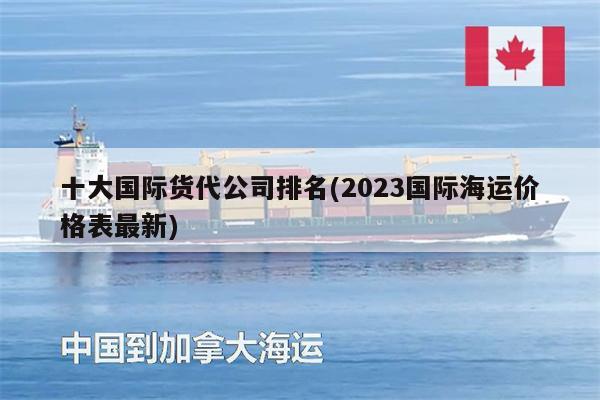 十大國(guó)際貨代公司排名(2023國(guó)際海運(yùn)價(jià)格表最新)