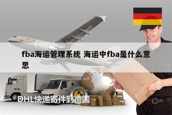 fba海運管理系統(tǒng) 海運中fba是什么意思