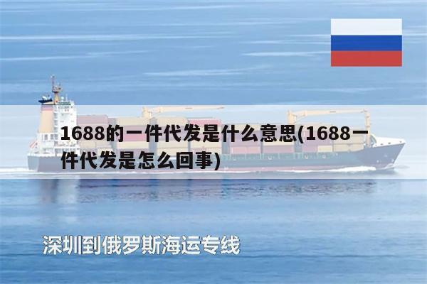 1688的一件代發(fā)是什么意思(1688一件代發(fā)是怎么回事)
